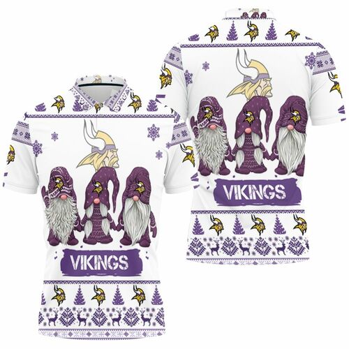 Minnesota Vikings Christmas Gnomes Ugly Sweatshirt Christmas 3d Polo Shirt Model A31432 All Over Print Shirt 3d T-shirt