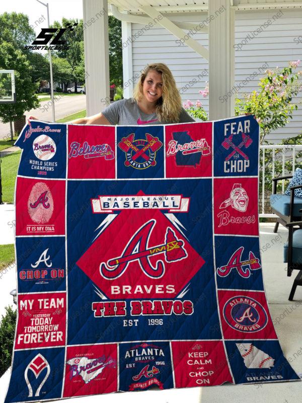 MLB Team Atlanta Braves Quilt Blanket - Teeruto