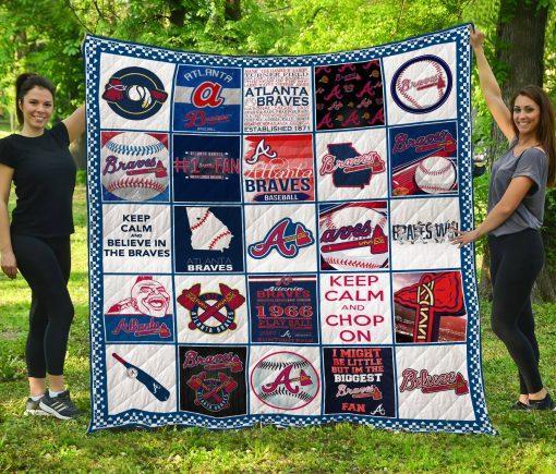 MLB Team Atlanta Braves Quilt Blanket - Teeruto