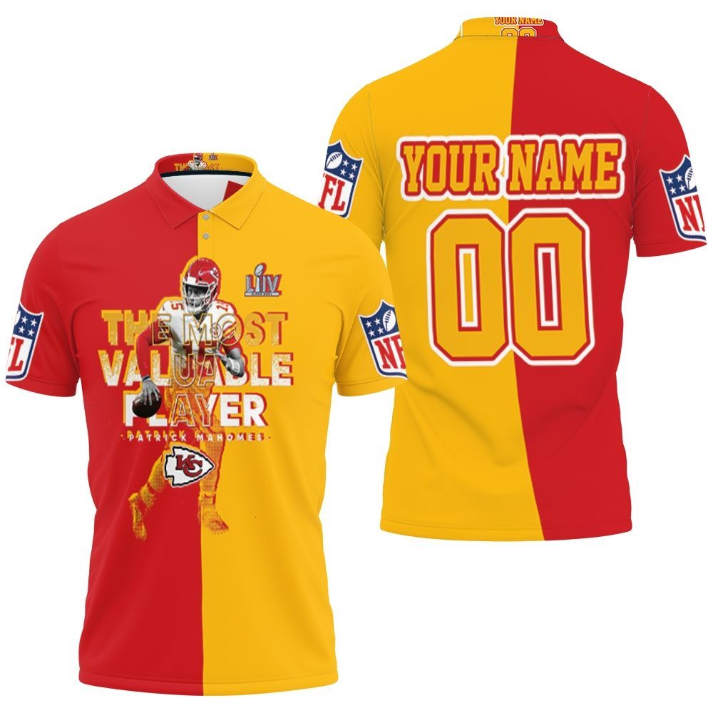 Mvp Nfl Kansas City Chiefs Mvp Patrick Mahomes 15 Afc West Division Champion 3d Personalized Polo Shirt All Over Print Shirt 3d T-shirt