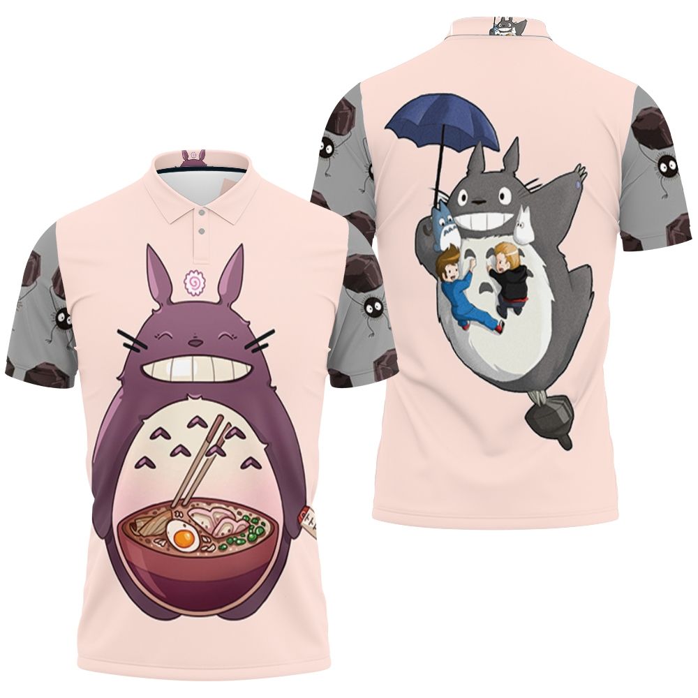 My Neighbor Totoro My Favorite Food Is Caramen Polo Shirt All Over Print Shirt 3d T-shirt