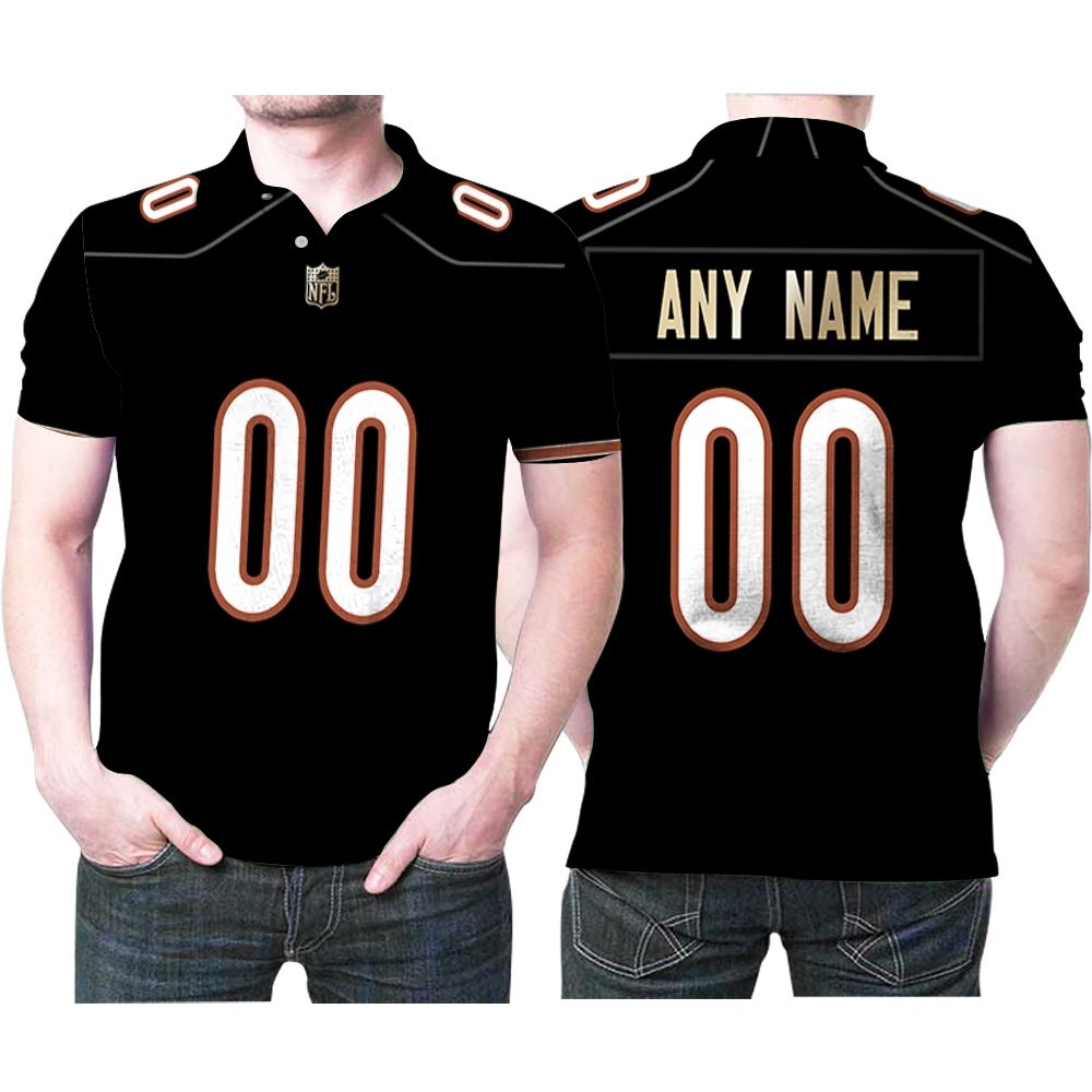 Navy 3d Designed Allover Chicago Bears Nfl American Football Team Custom Game Custom Gift For Bears Fans Polo Shirt All Over Print Shirt 3d T-shirt