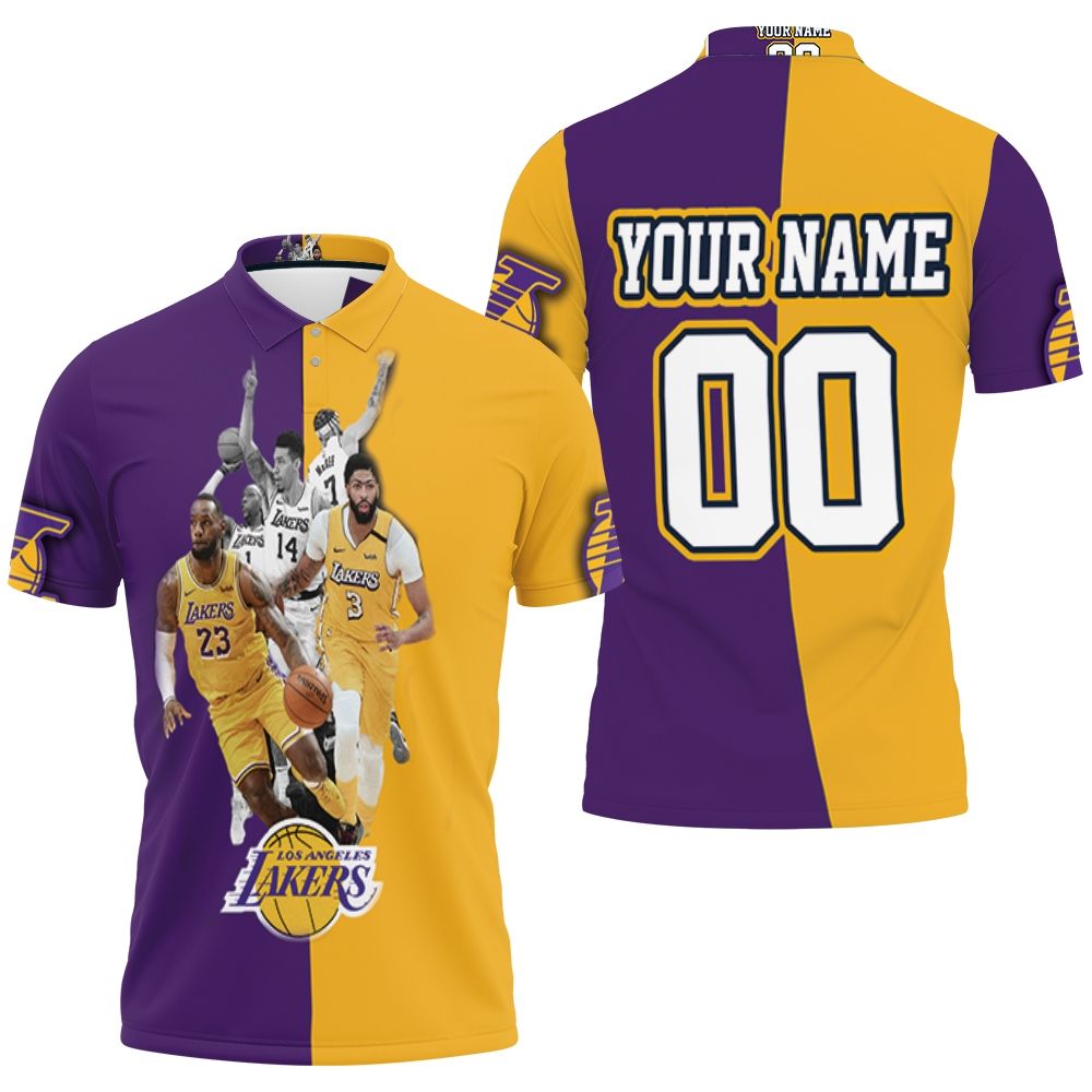 Nba Western Conference Los Angeles Lakers Personalized Polo Shirt All Over Print Shirt 3d T-shirt
