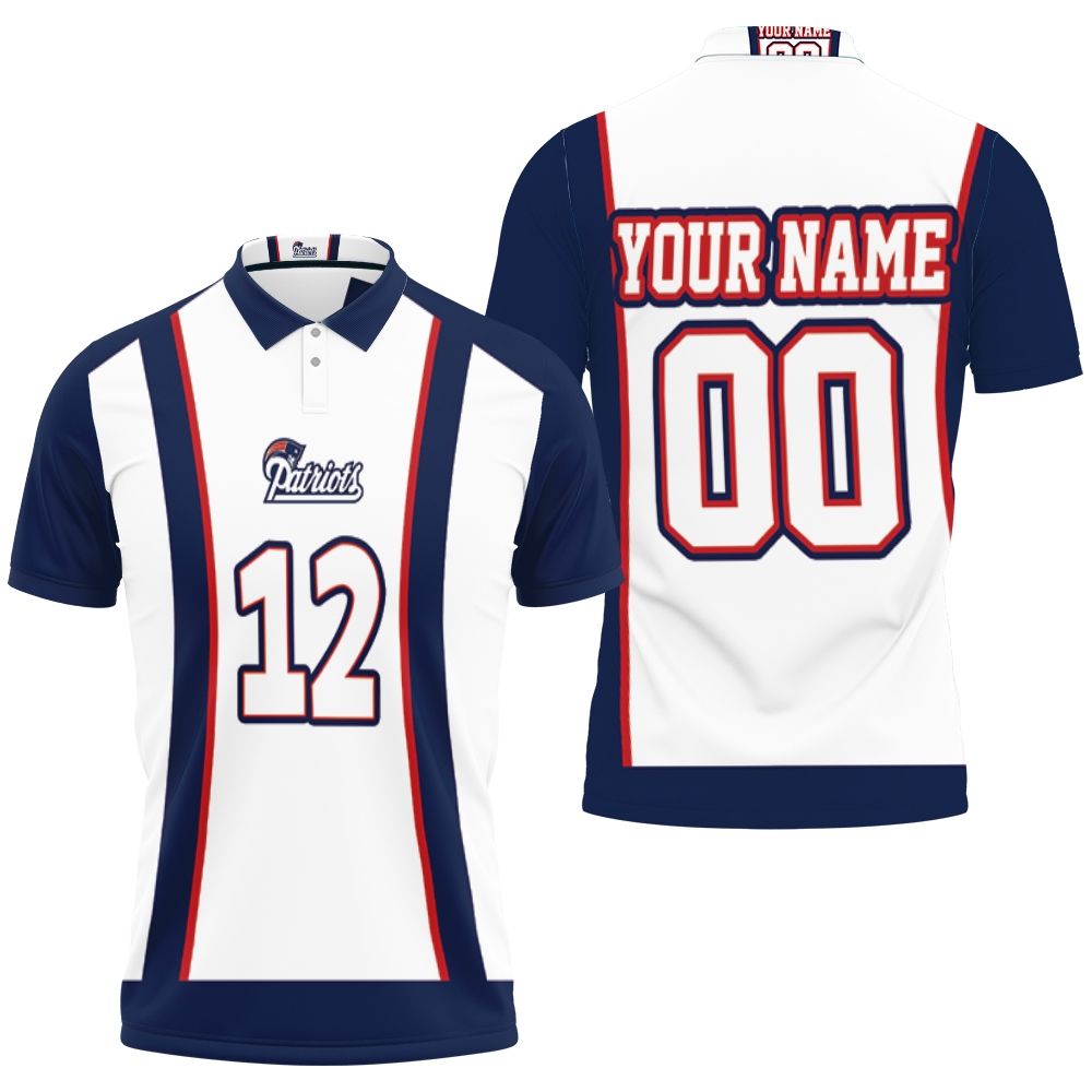New England Patriots Tom Brady 12 Football Fans 3d Personalized Polo Shirt All Over Print Shirt 3d T-shirt