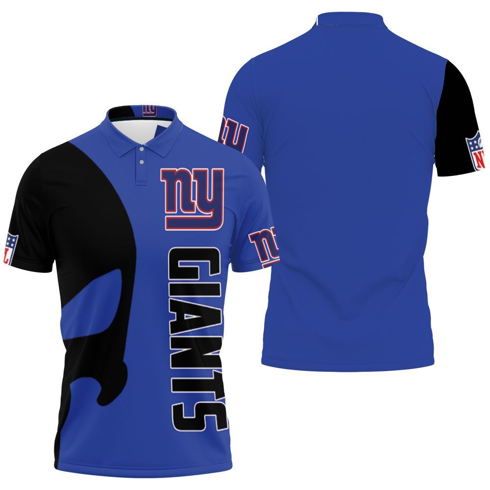 New York Giants Nfl Skull 3d Jersey Polo Shirt All Over Print Shirt 3d T-shirt