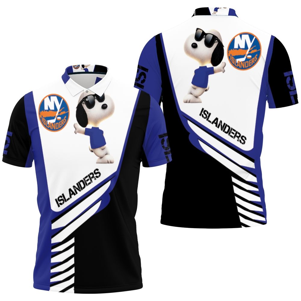 New York Islanders Snoopy For Fans 3d Polo Shirt All Over Print Shirt 3d T-shirt