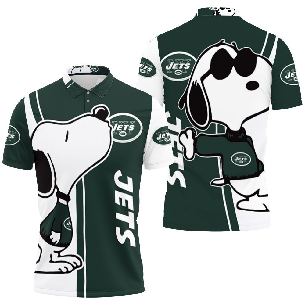 New York Jets Snoopy Lover 3d Printed Polo Shirt All Over Print Shirt 3d T-shirt