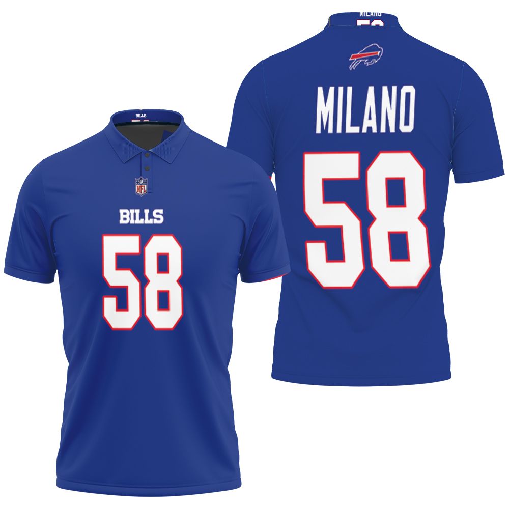 Matt Milano 58 Favorite Player Buffalo Football Fan T Shirt Royal