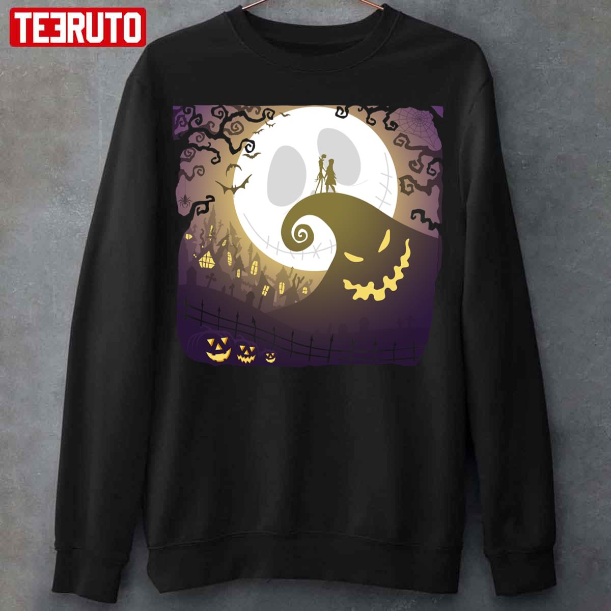 Nightmare Before Halloween Jack Sally Ghost Unisex Sweatshirt