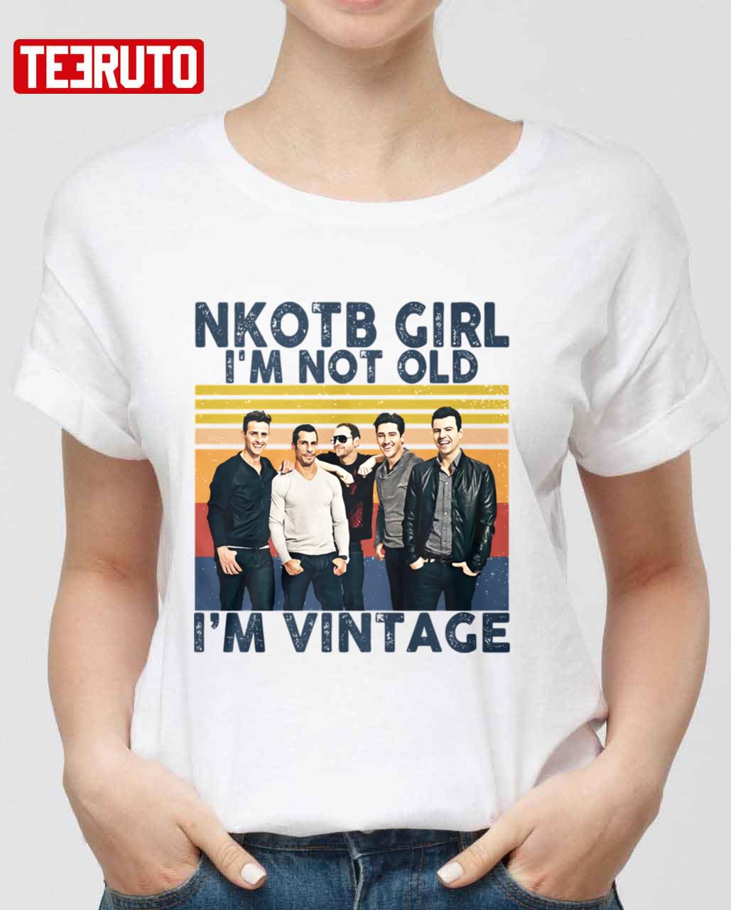 NKOTB Girl I’m Not Old I’m Vintage New Kids On The Block Unisex Sweatshirt