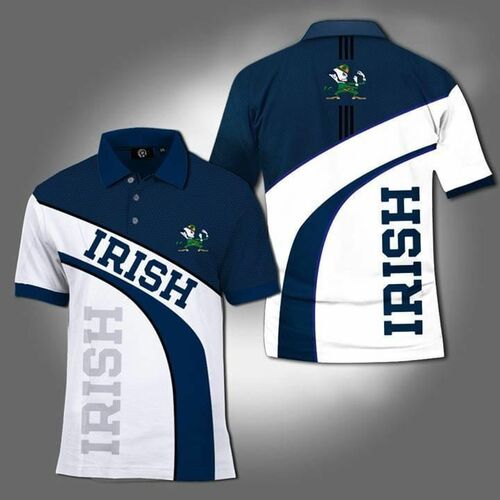 Notre Dame Fighting Irish Ncaa 3d Polo Model 5054 All Over Print Shirt 3d T-shirt