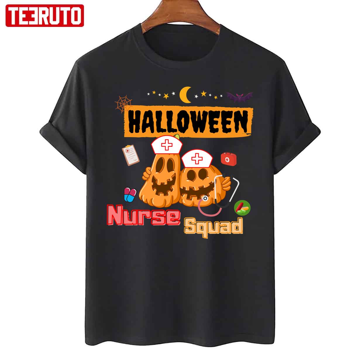 Nurse Squad Team Pumpkin Ghost Unisex T-Shirt