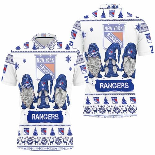 NY Rangers Christmas Gnomes New York Rangers Ugly Sweatshirt Christmas 3d Polo Shirt Model A31442 All Over Print Shirt 3d T-shirt