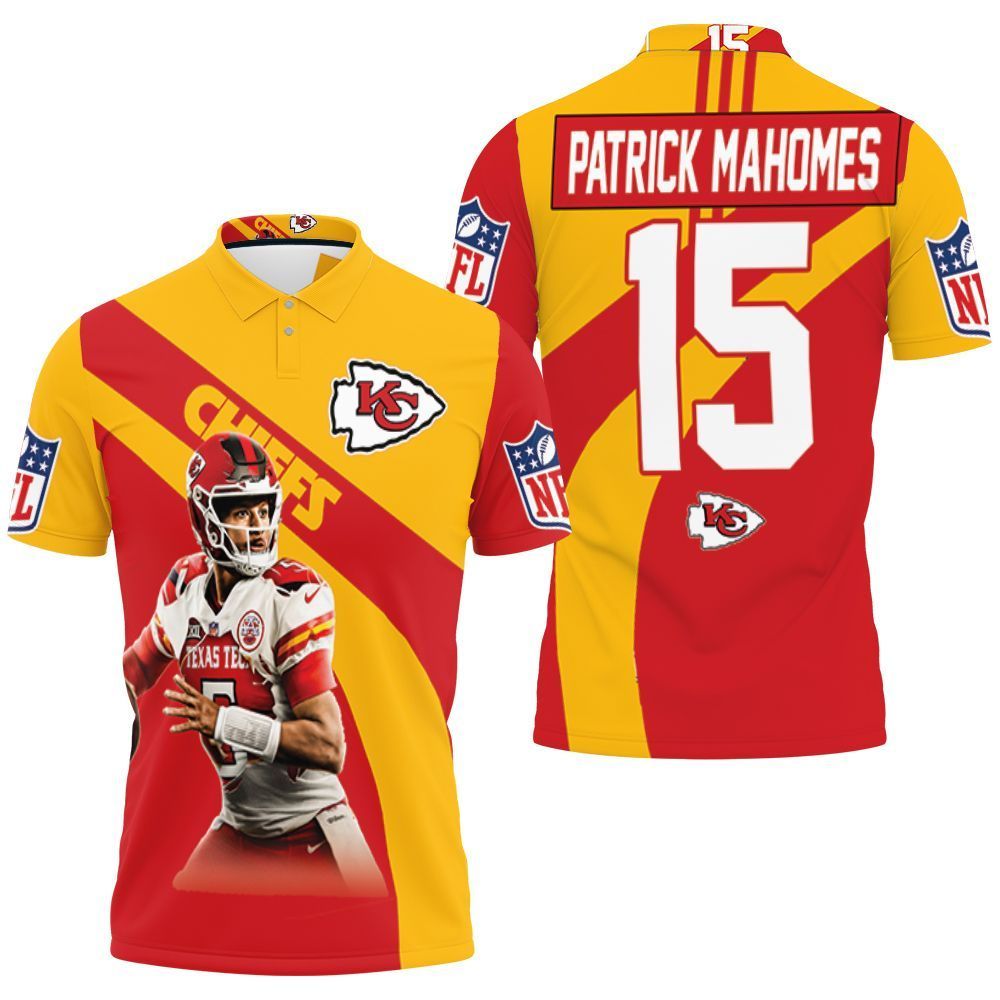 Patrick Manohomes 15 Kansas City Chiefs Afc West Division Champions Super Bowl 2021 3d Polo Shirt Jersey All Over Print Shirt 3d T-shirt