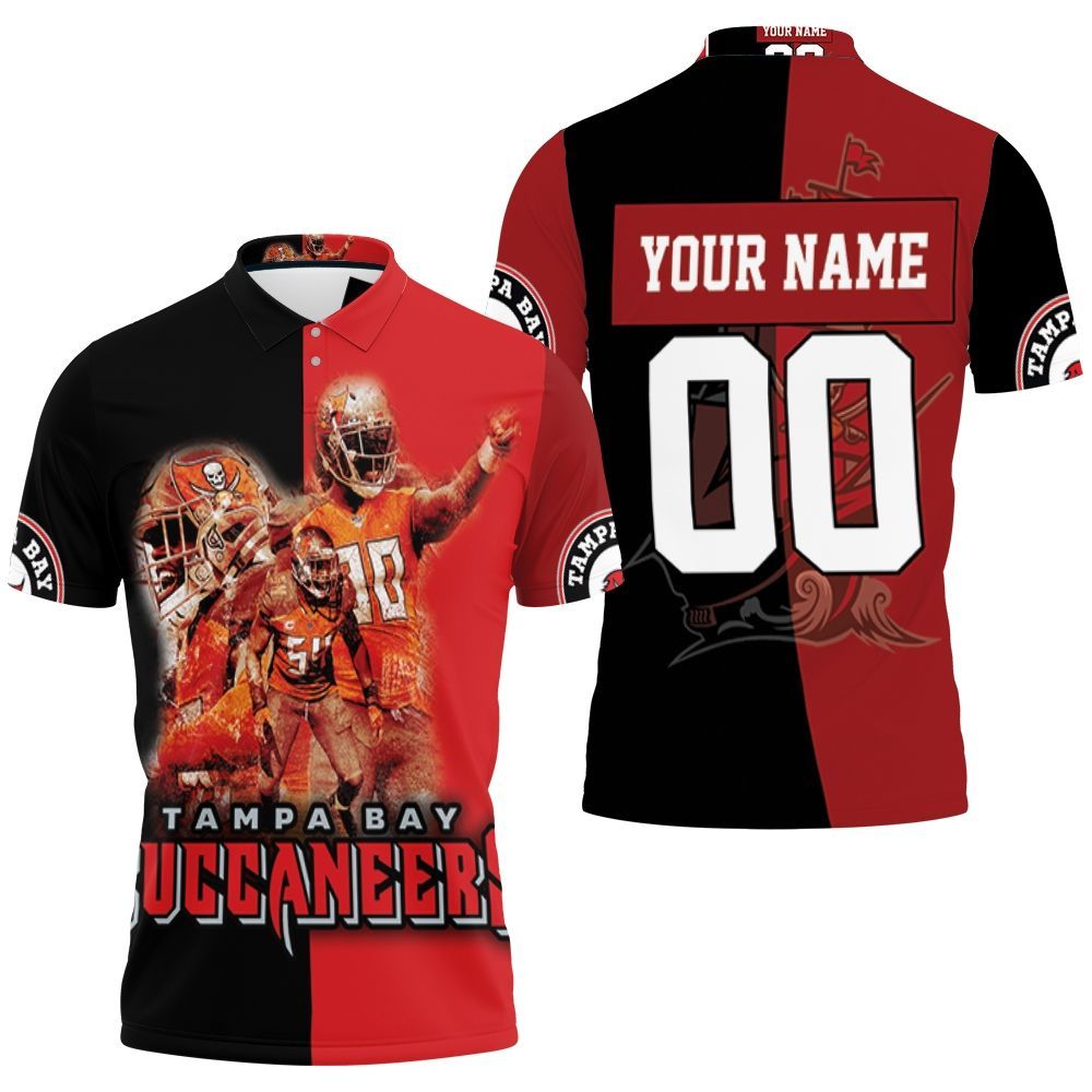 Pirates Tampa Bay Buccaneers Nfc South Champions Super Bowl 2021 Personalized 1 Polo Shirt All Over Print Shirt 3d T-shirt