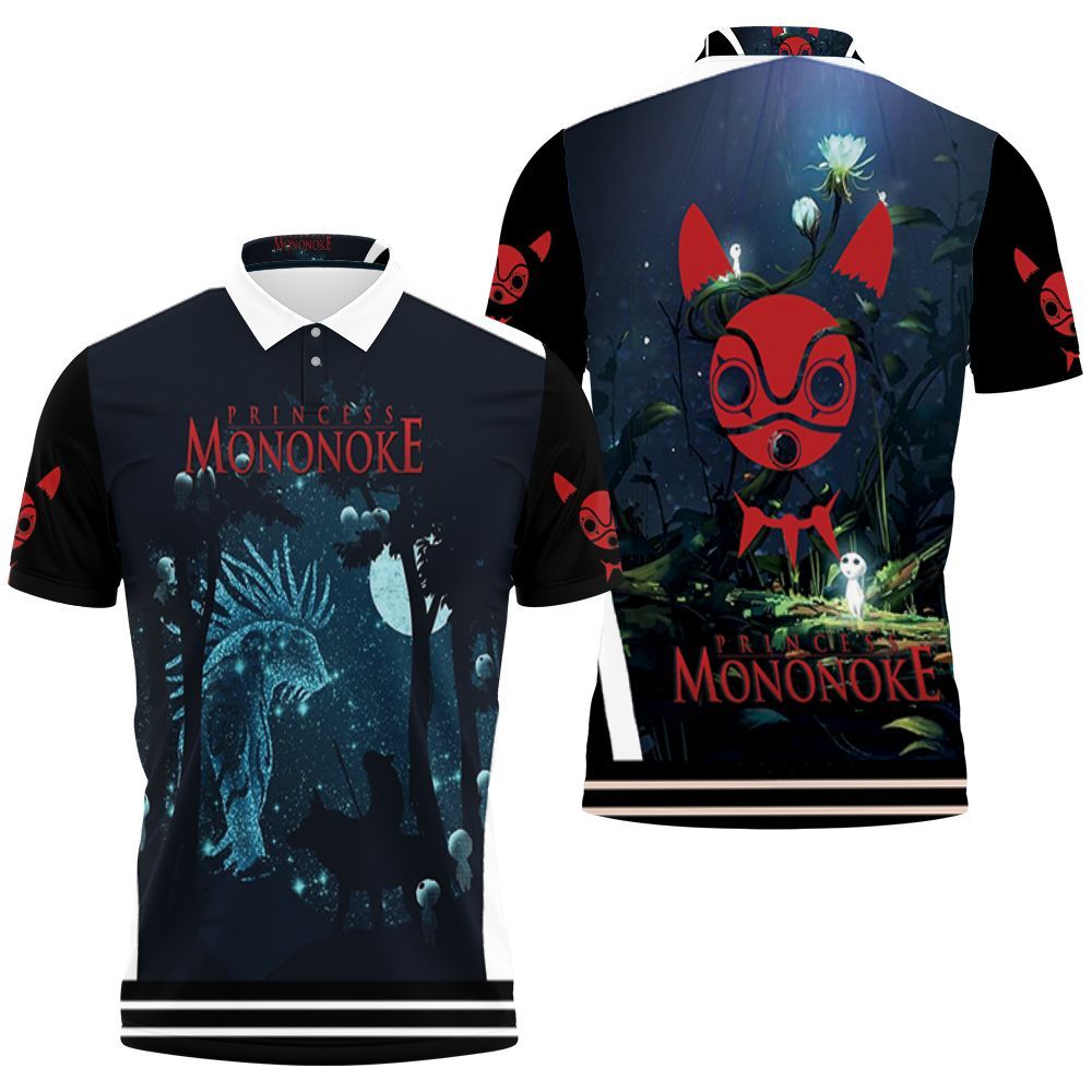 Princess Mononoke San And The Shinigami God At Night Gift For Mononoke Hime Fans Polo Shirt All Over Print Shirt 3d T-shirt