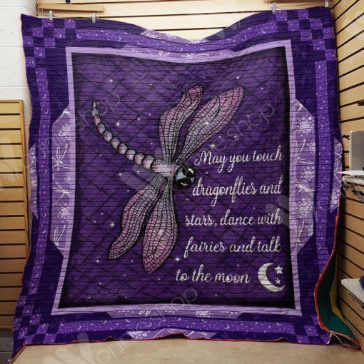 Quotes Dragonfly Quilt Blanket Teeruto