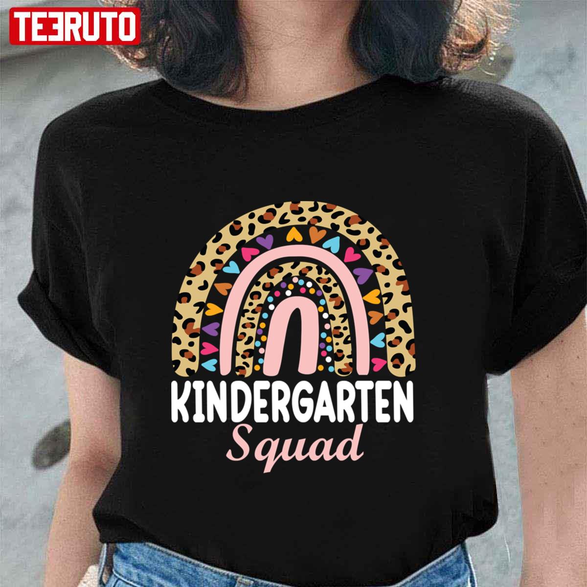 Rainbow Kindergarten Squad Welcome Back To School Unisex T-Shirt