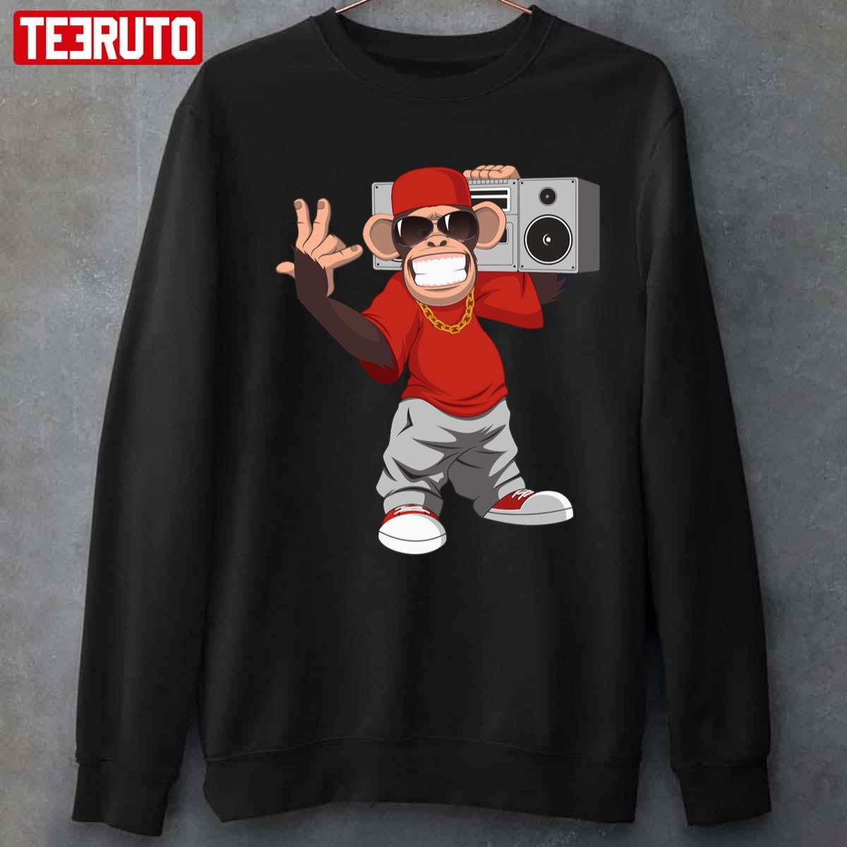 Rap Monkey Gift Hip Hop Unisex Sweatshirt