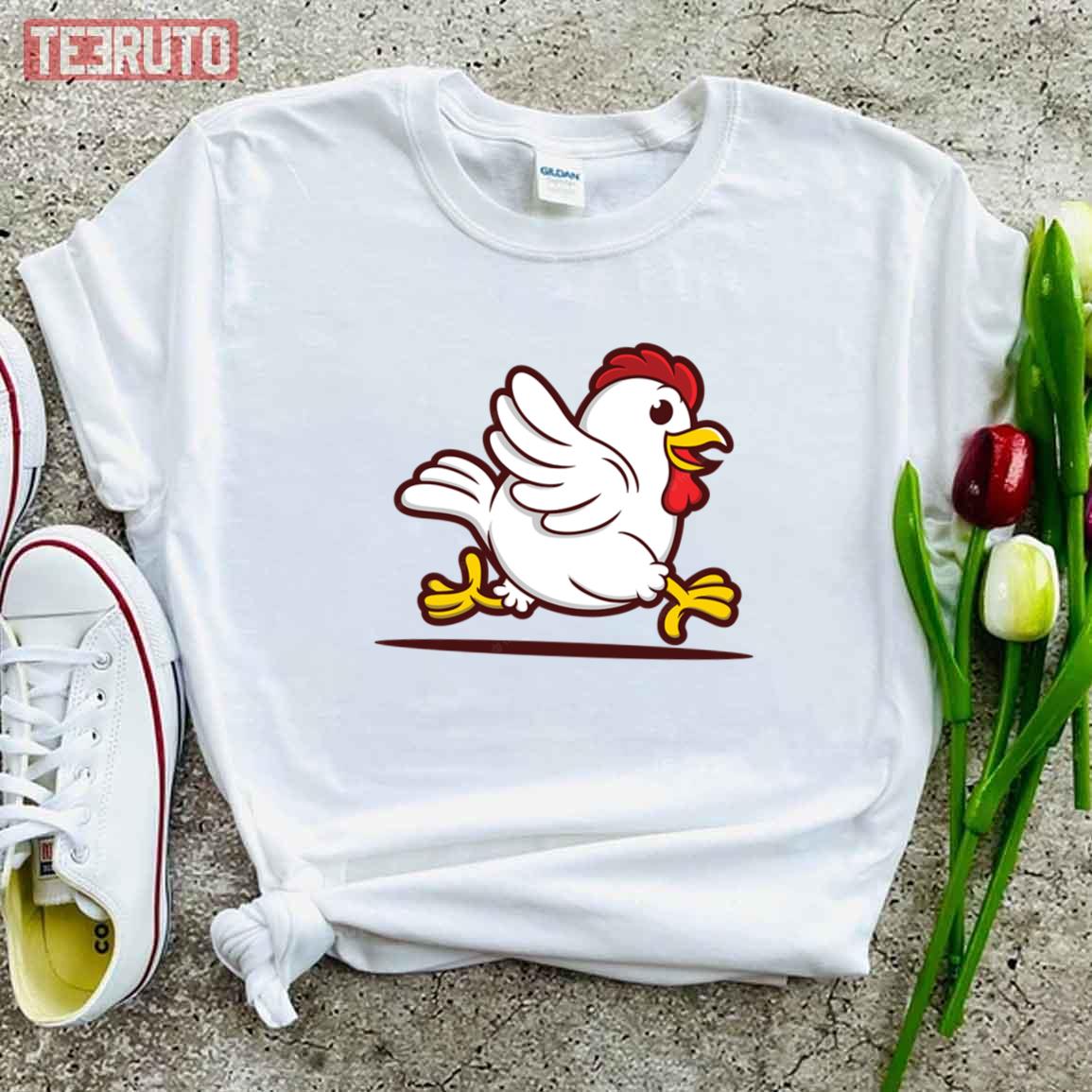 Running Chicken Meme Unisex T-Shirt