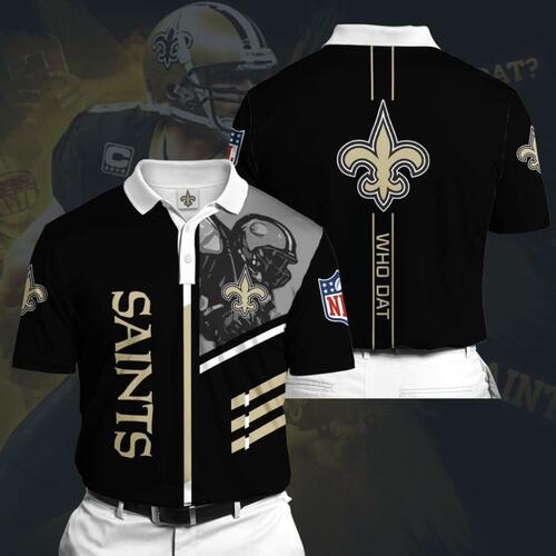 Saints Sports American Football Nfl New Orleans Saints Polo Shirt Shirt All Over Print Shirt 3d T-shirt