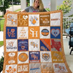 Sam Houston State Bearkats Collected Ncaa Quilt Blanket