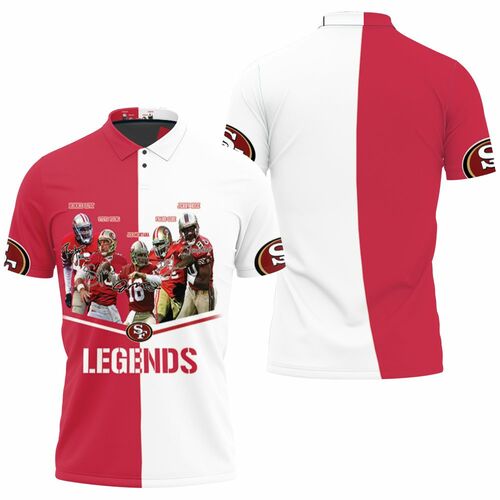 San Francisco 49ers Legends 3d Polo Shirt Model A32434 All Over Print Shirt 3d T-shirt