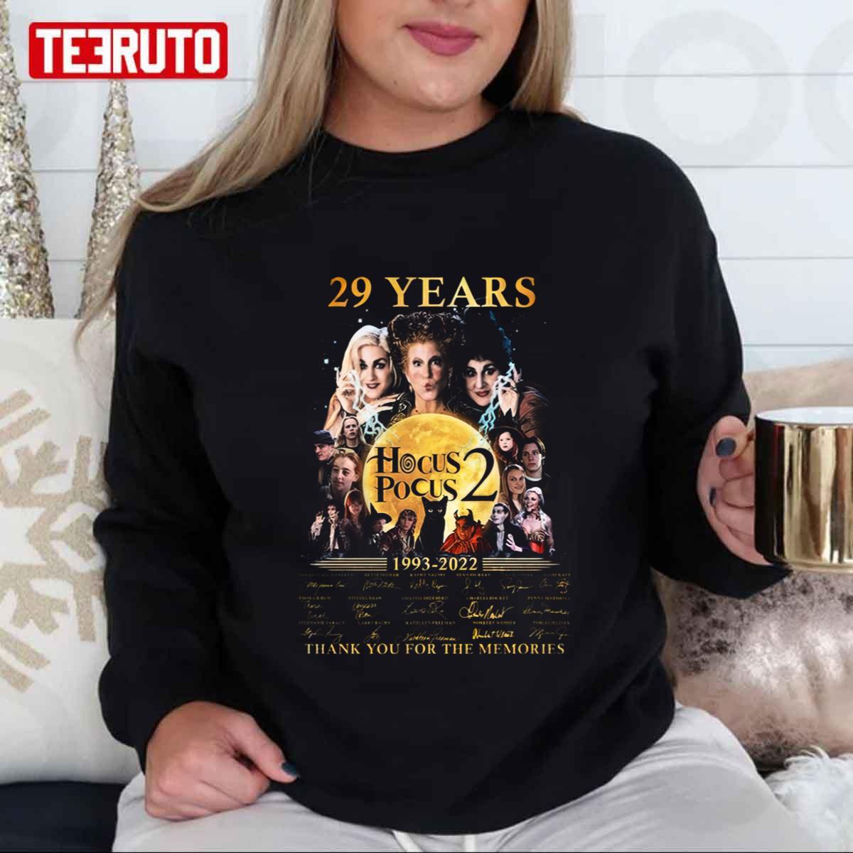 Sanderson Sisters Hocus Pocus 2 29 Years 1993-2022 Unisex Sweatshirt