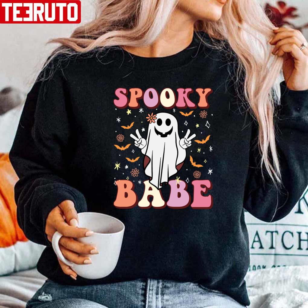 Say Hi Spooky Babe Halloween Ghost Spooky Vibes Halloween 2022 Unisex ...