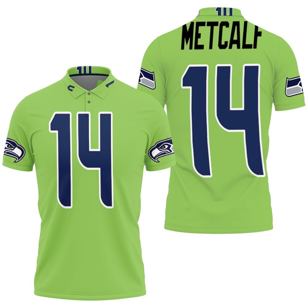Seattle Seahawks Dk Metcalf Green Color Rush Legend Jersey Inspired Style  Polo Shirt All Over Print Shirt 3d T-shirt - Teeruto