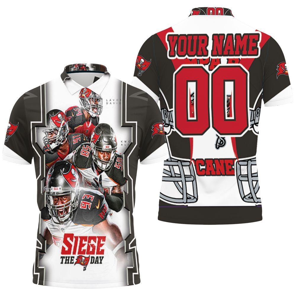 Siege The Day Tampa Bay Buccaneers Nfc South Division Champions Super Bowl 2021 Personalized Polo Shirt All Over Print Shirt 3d T-shirt