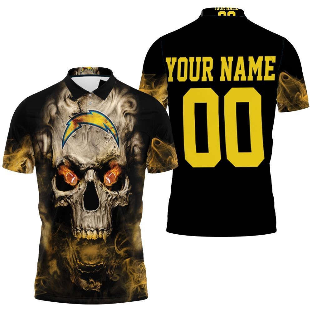 Skull Los Angeles Chargers Los Angeles Chargers 3d Personalized Polo Shirt All Over Print Shirt 3d T-shirt