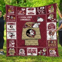 Snoopy Florida State Seminoles Quilt Blanket
