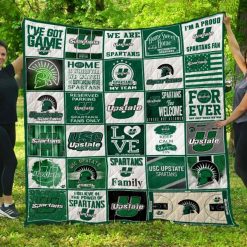 South Carolina Upstate Spartans Ncaa Quilt Blanket