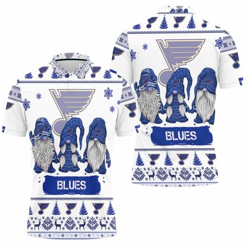 St. Louis Blues Christmas Gnomes Ugly Sweatshirt Christmas 3d Polo Shirt Model A31457 All Over Print Shirt 3d T-shirt