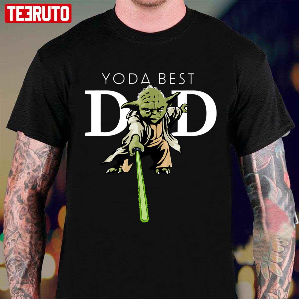 Star Yoda Best Dad Fathers Day Star Wars Unisex T-Shirt