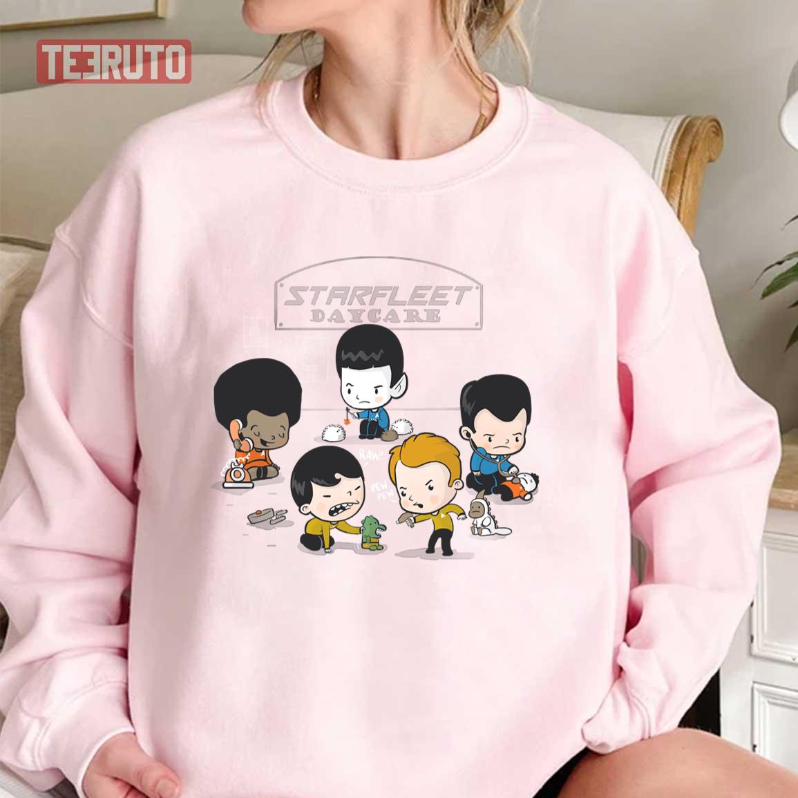 Starfleet Daycare Chibi Star Trek Characters Unisex Sweatshirt