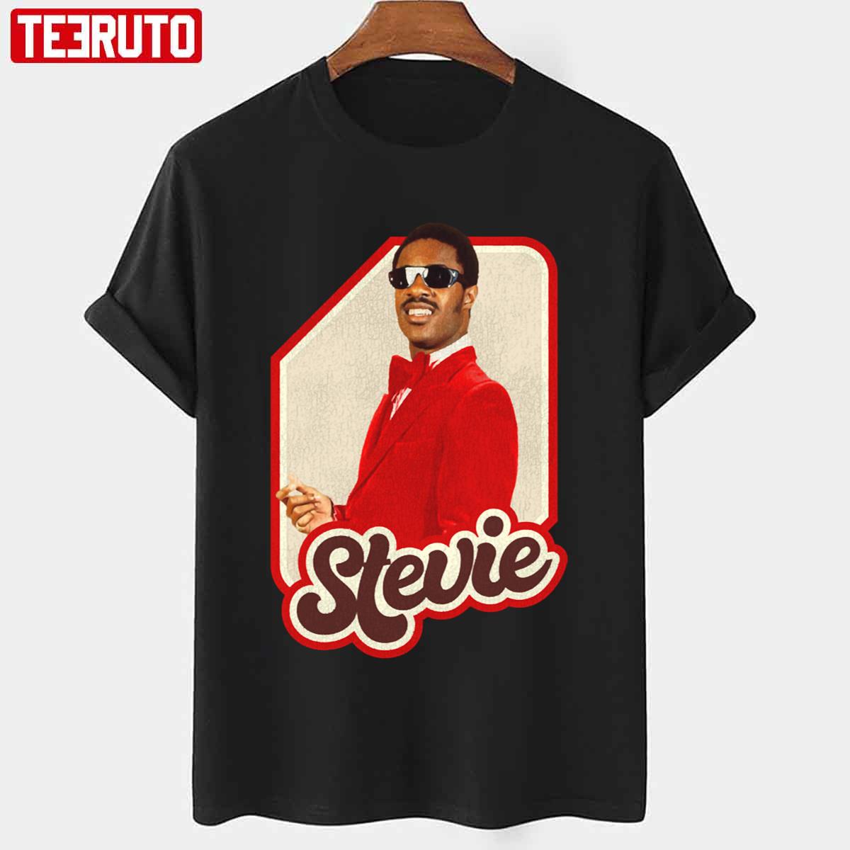 Stevie Wonder Stevie 70s Distressed Fade Unisex T-shirt