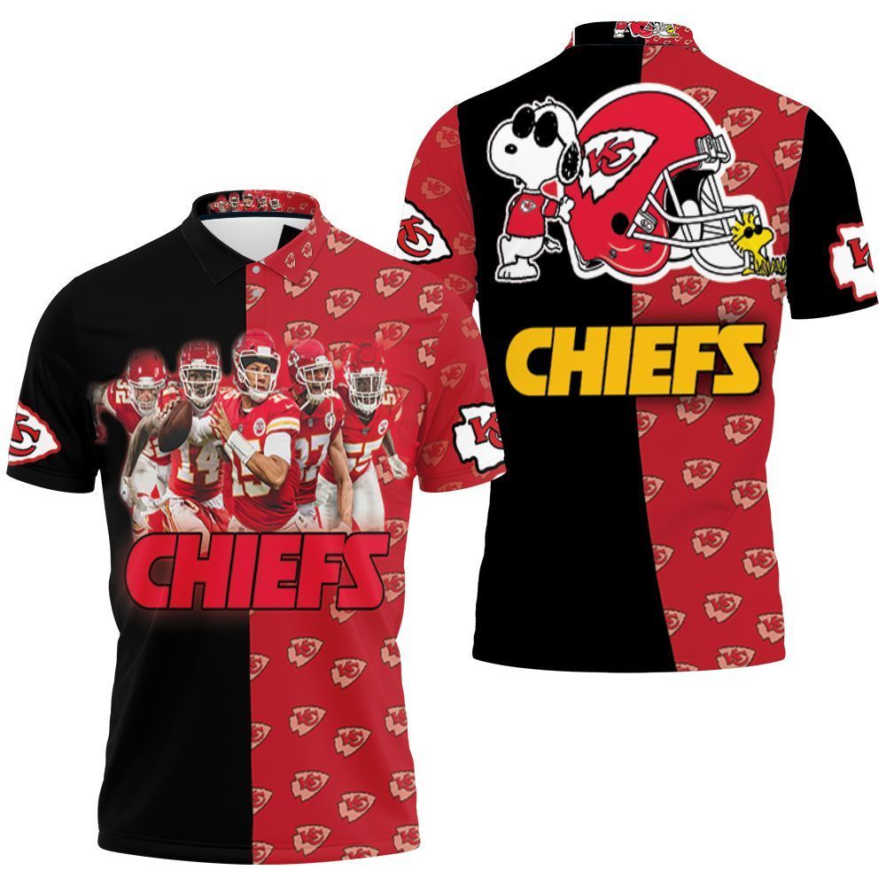 Super Bowl Snoopy Fan Kansas City Chiefs Afc West Division Champions 2021 3d Polo Shirt Jersey All Over Print Shirt 3d T-shirt