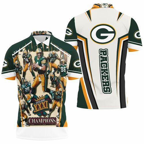 Super Bowl Xxxi Champions Green Bay Packers 2021 Nfc North Division Champions Polo Shirt Model A31678 All Over Print Shirt 3d T-shirt