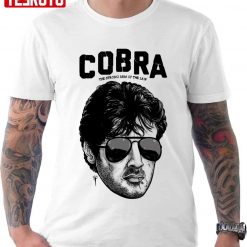 Sylvester Stallone Cobra Wearing Glasses Design Unisex T-shirt