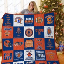 Syracuse Orange Quilt Blanket Ver