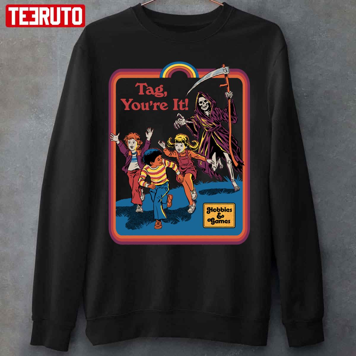 Tag You’re It Halloween Art Unisex Sweatshirt