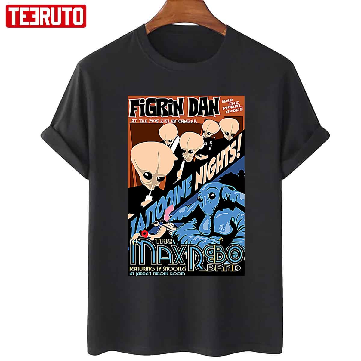 Tattooine Nights The Max Rebo Band & Figrin D’an Cantina Band Star Wars Unisex T-Shirt