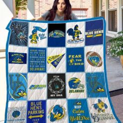 Team Delaware Fightin’ Blue Hens Quilt Blanket