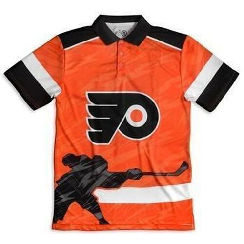 Team Philadelphia Flyers Thematic Polyester Polo Shirt 3d All Over Print Shirt 3d T-shirt