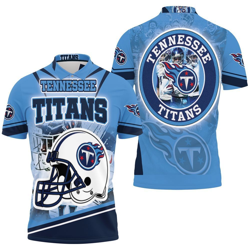 Tennessee Titans Helmet Afc South Division Champions Super Bowl 2021 3d Polo Shirt Jersey All Over Print Shirt 3d T-shirt