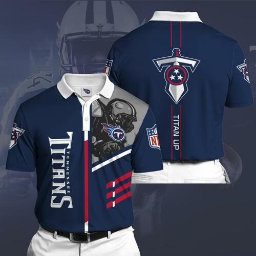 Tennessee Titans Sports American Football Nfl Tennessee Titans Polo Shirt Shirt All Over Print Shirt 3d T-shirt