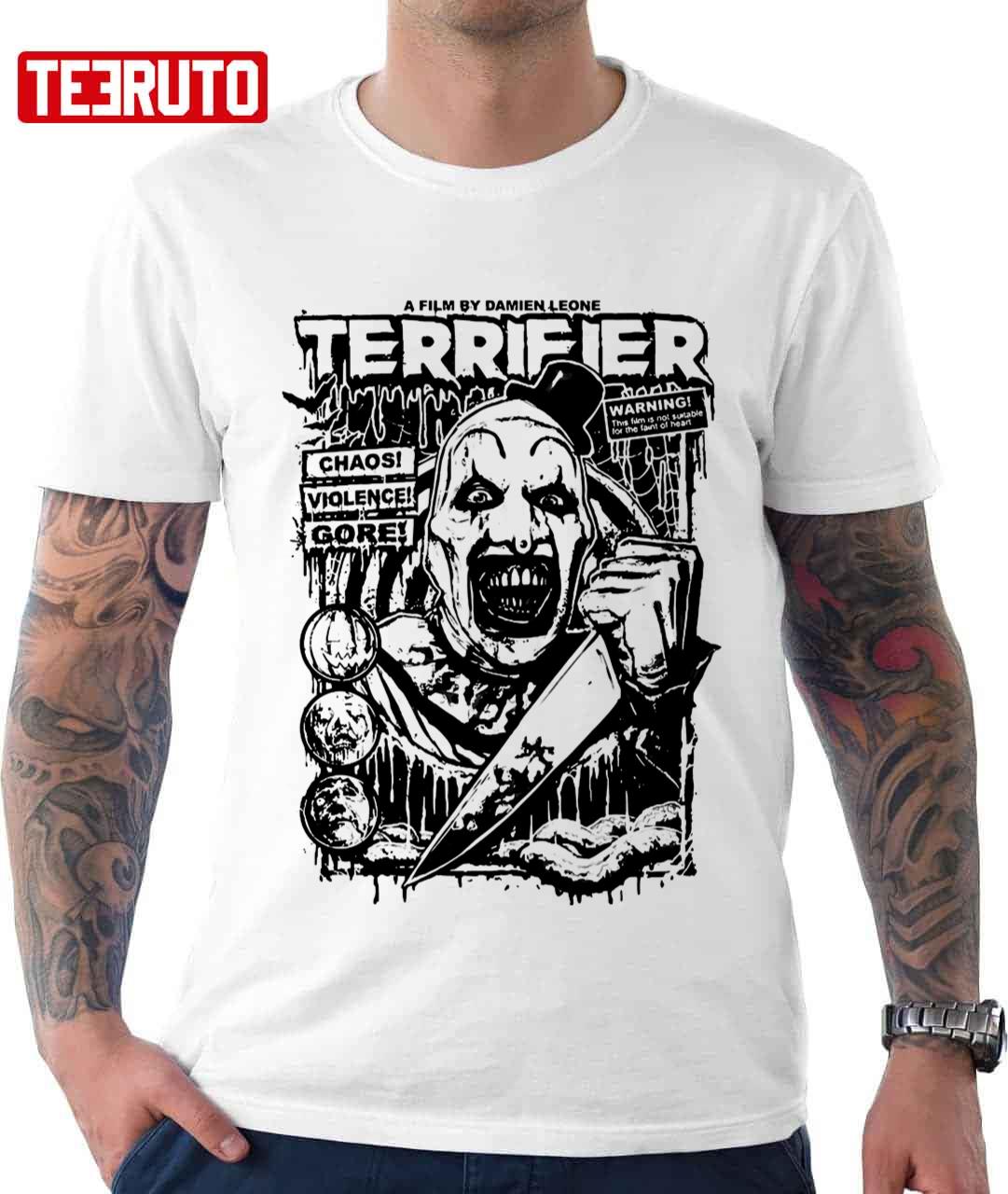Terrifier Movie Horror Art The Clown Unisex T-Shirt - Teeruto