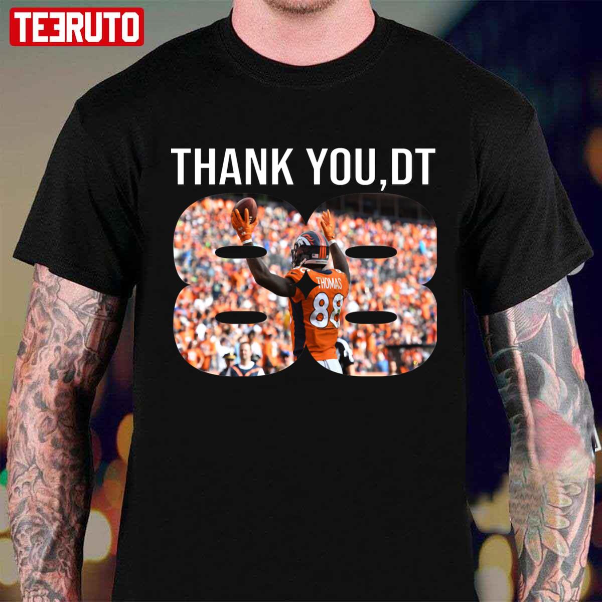 Thank You DT Demaryius Thomas Football Design Unisex T-Shirt - Teeruto